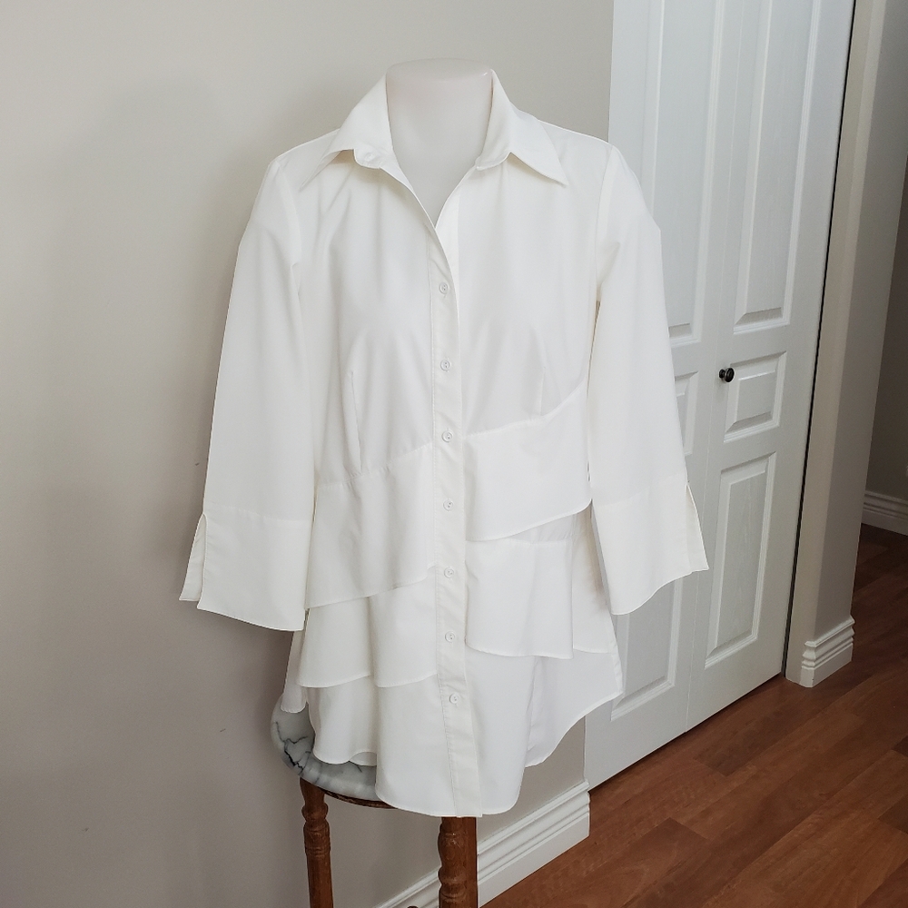 Joseph Ribkoff Elegant Shirt Fits Zz S/M 34/35 Bust